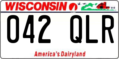 WI license plate 042QLR