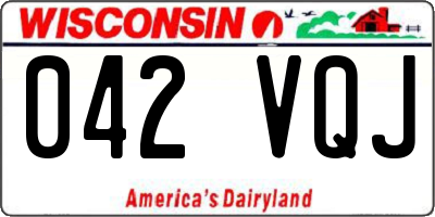 WI license plate 042VQJ