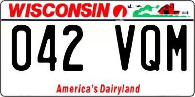WI license plate 042VQM