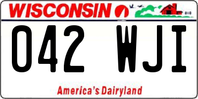 WI license plate 042WJI