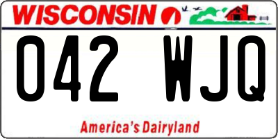 WI license plate 042WJQ