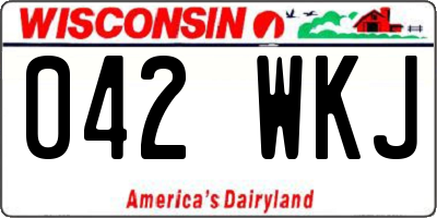 WI license plate 042WKJ