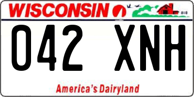 WI license plate 042XNH