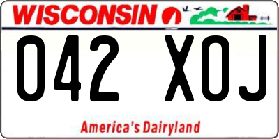 WI license plate 042XOJ