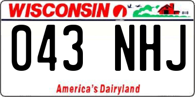 WI license plate 043NHJ