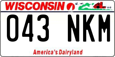 WI license plate 043NKM