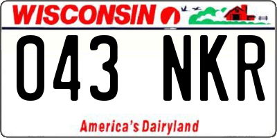 WI license plate 043NKR