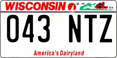 WI license plate 043NTZ