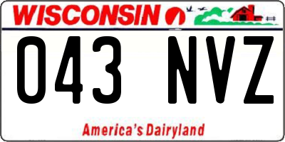 WI license plate 043NVZ
