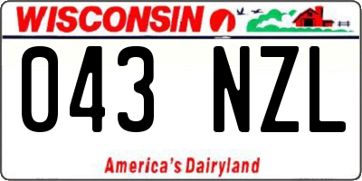 WI license plate 043NZL