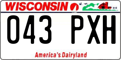 WI license plate 043PXH