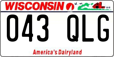 WI license plate 043QLG