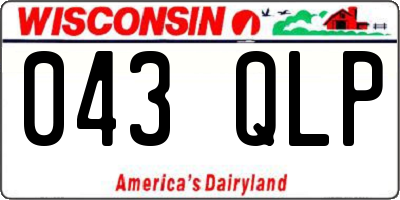 WI license plate 043QLP