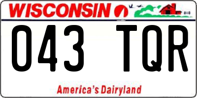 WI license plate 043TQR