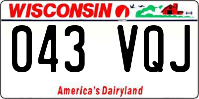 WI license plate 043VQJ