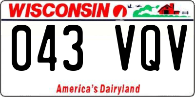 WI license plate 043VQV