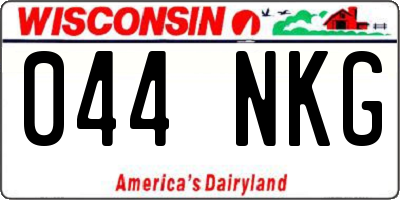 WI license plate 044NKG
