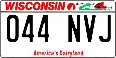 WI license plate 044NVJ