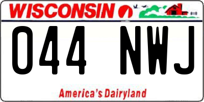 WI license plate 044NWJ