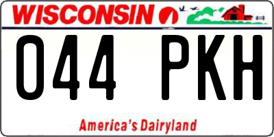 WI license plate 044PKH
