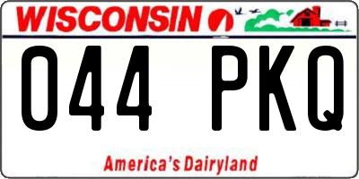 WI license plate 044PKQ