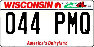 WI license plate 044PMQ
