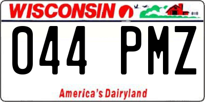 WI license plate 044PMZ