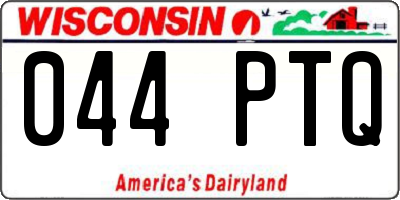 WI license plate 044PTQ