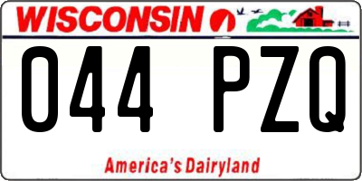WI license plate 044PZQ