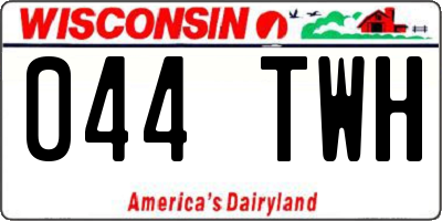 WI license plate 044TWH