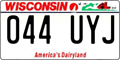 WI license plate 044UYJ