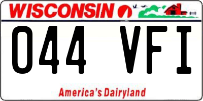 WI license plate 044VFI
