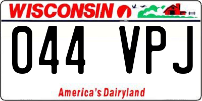 WI license plate 044VPJ