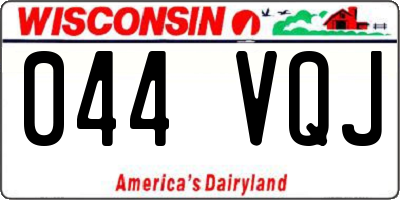 WI license plate 044VQJ