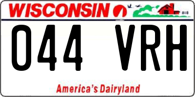 WI license plate 044VRH