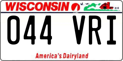 WI license plate 044VRI