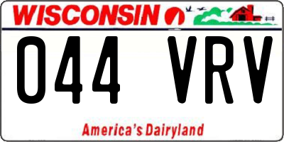 WI license plate 044VRV