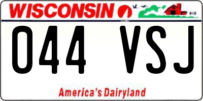 WI license plate 044VSJ