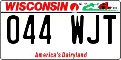 WI license plate 044WJT