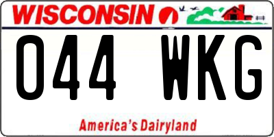 WI license plate 044WKG