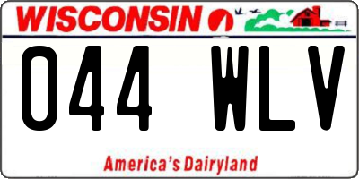 WI license plate 044WLV