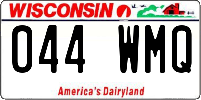 WI license plate 044WMQ