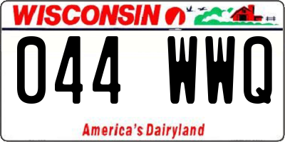 WI license plate 044WWQ