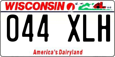WI license plate 044XLH