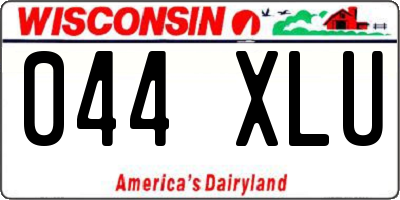 WI license plate 044XLU