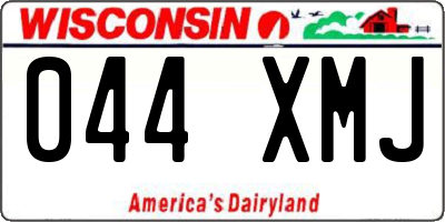 WI license plate 044XMJ