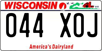 WI license plate 044XOJ