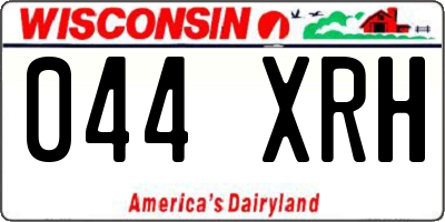 WI license plate 044XRH