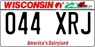 WI license plate 044XRJ