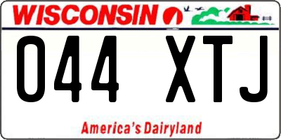 WI license plate 044XTJ